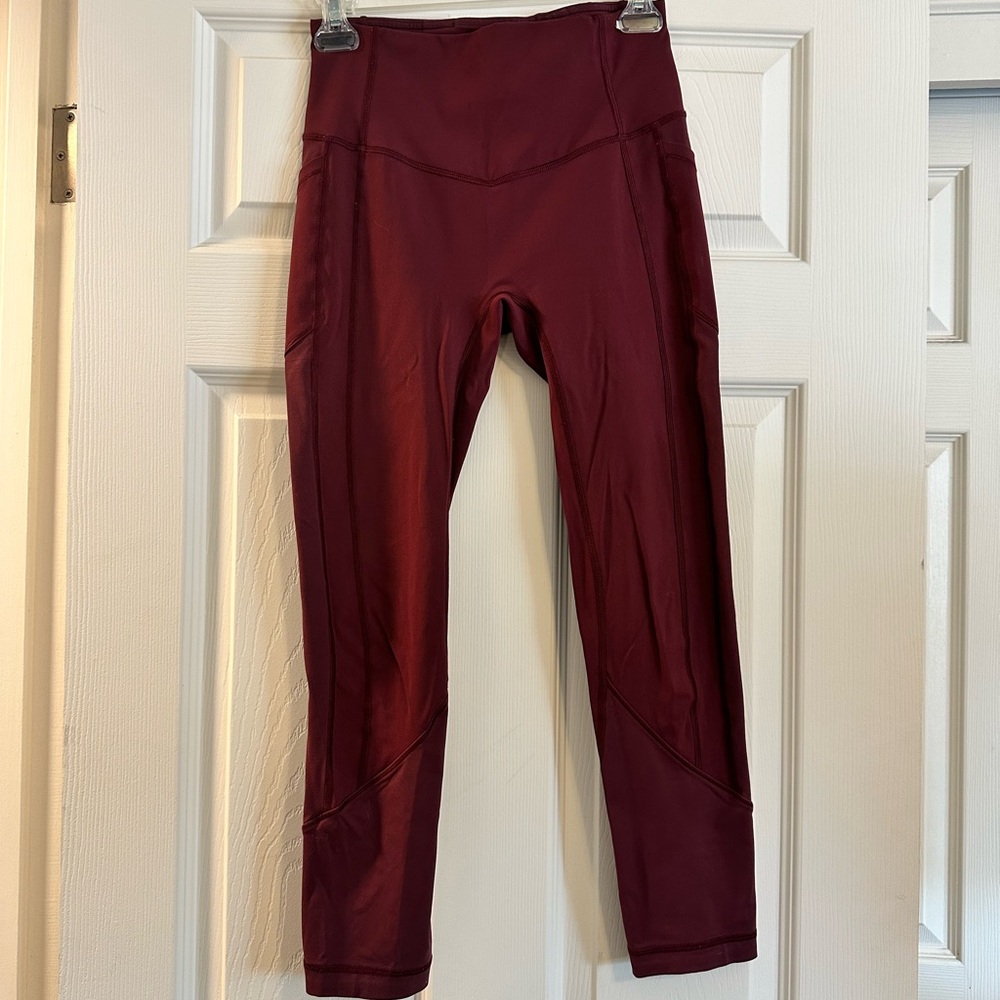 lululemon athletica Burgundy Leggings
